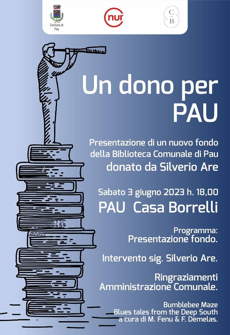 Locandina evento biblioteca Pau