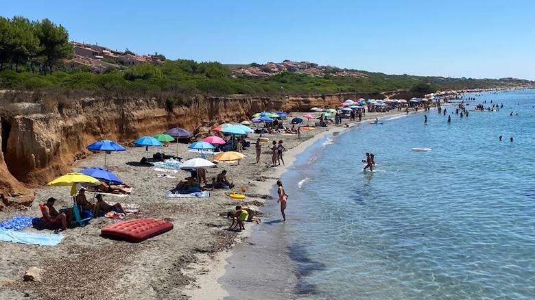 Ferragosto spiaggia Funtana Meiga mare