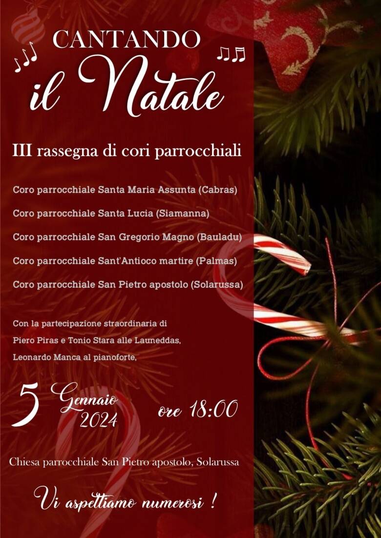 Concerto Natale - rassegna cori - Solarussa