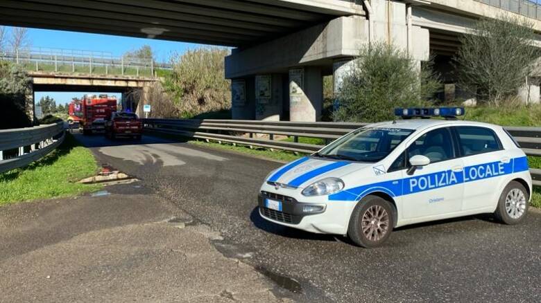 Provinciale Silì Fenosu chiusa cavalcavia rischio