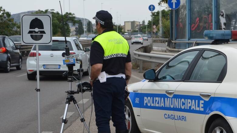 Autovelox polizia locale Cagliari