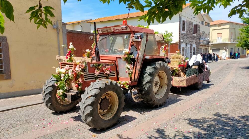 A Sedilo la festa di Sant'isidoro con la prima uscita delle "pandelas" 