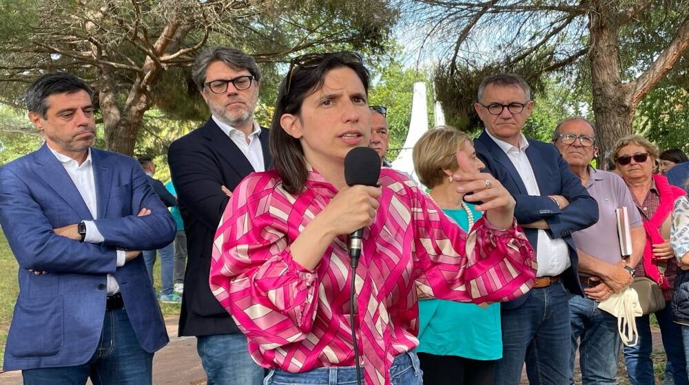 Segretaria PD Elly Schlein a Oristano - Elezioni europee 2024 