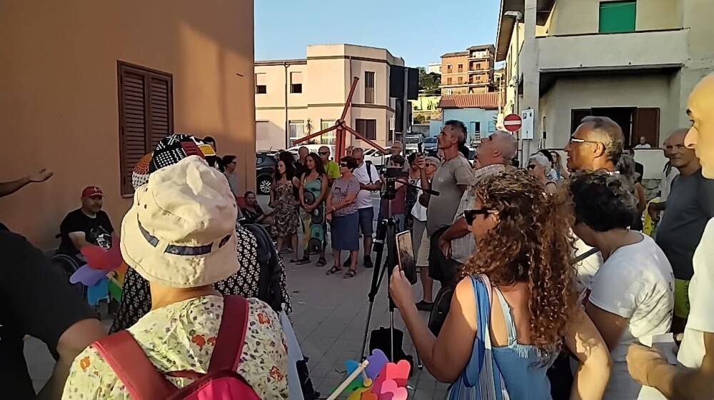 A S'Archittu la manifestazione contro le pale eoliche