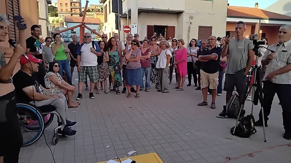 A S'Archittu la manifestazione contro le pale eoliche