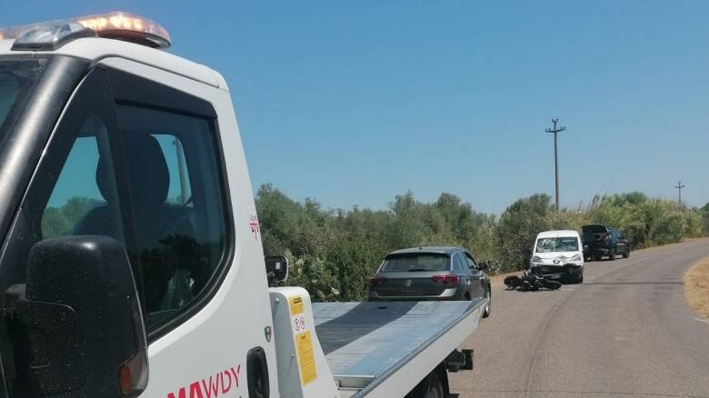 Incidente frontale a Cabras