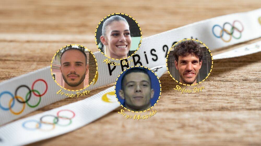 Olimpiadi Parigi 2024. Lorenzo Patta, Alessia Orro, Sergio Massidda e Stefano Oppo