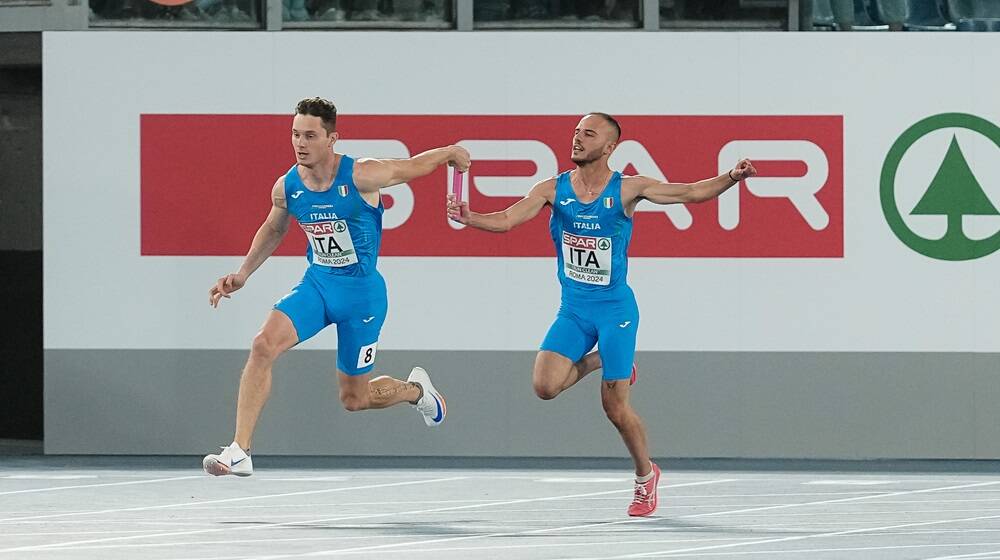 Filippo Tortu e Lorenzo Patta agli Europei di Roma - Foto Grana/FIDAL