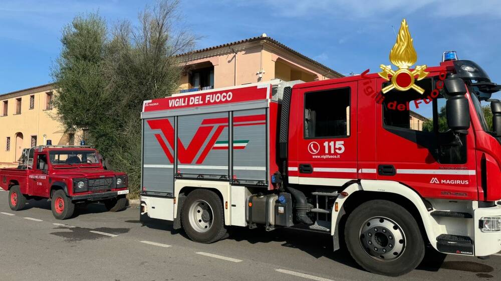 Vigili del fuoco - San Teodoro - incendio abitazione 