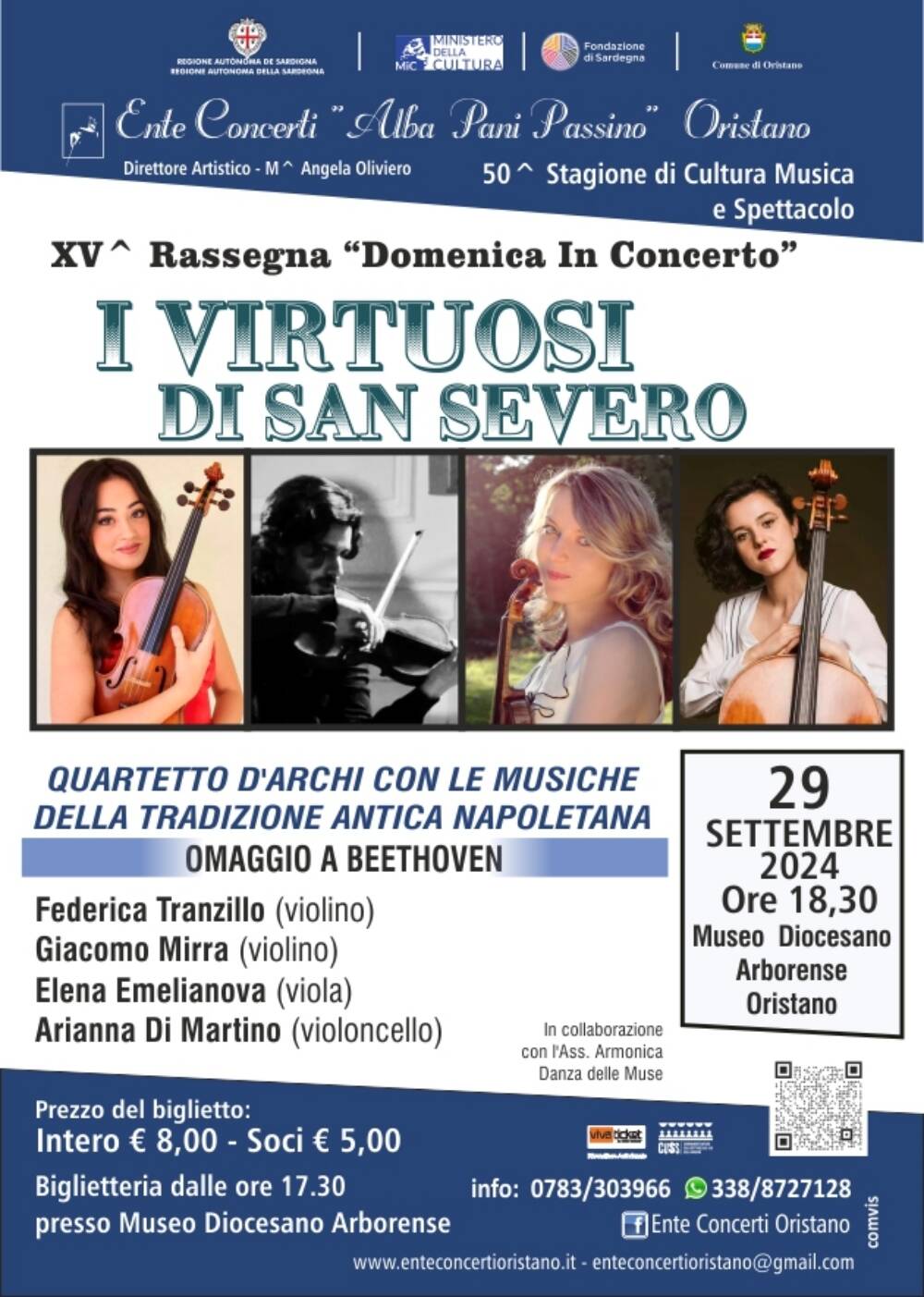 Ente concerti - I virtuosi - primo concerto domenica in concerto