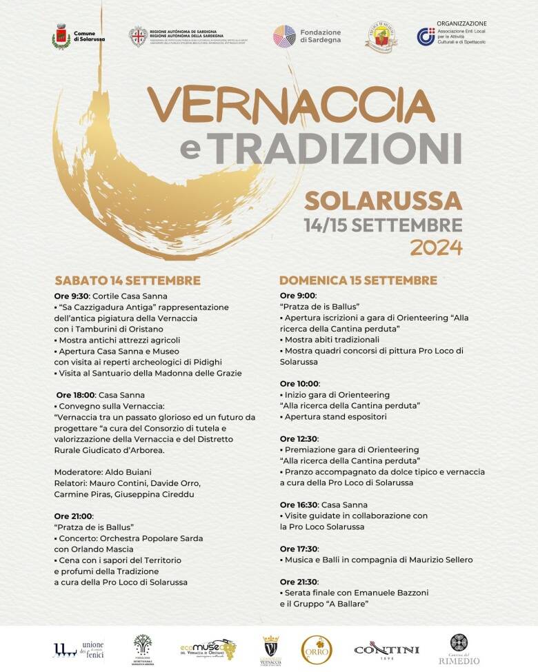 Vernaccia Tradizioni - Solarussa - locandina 