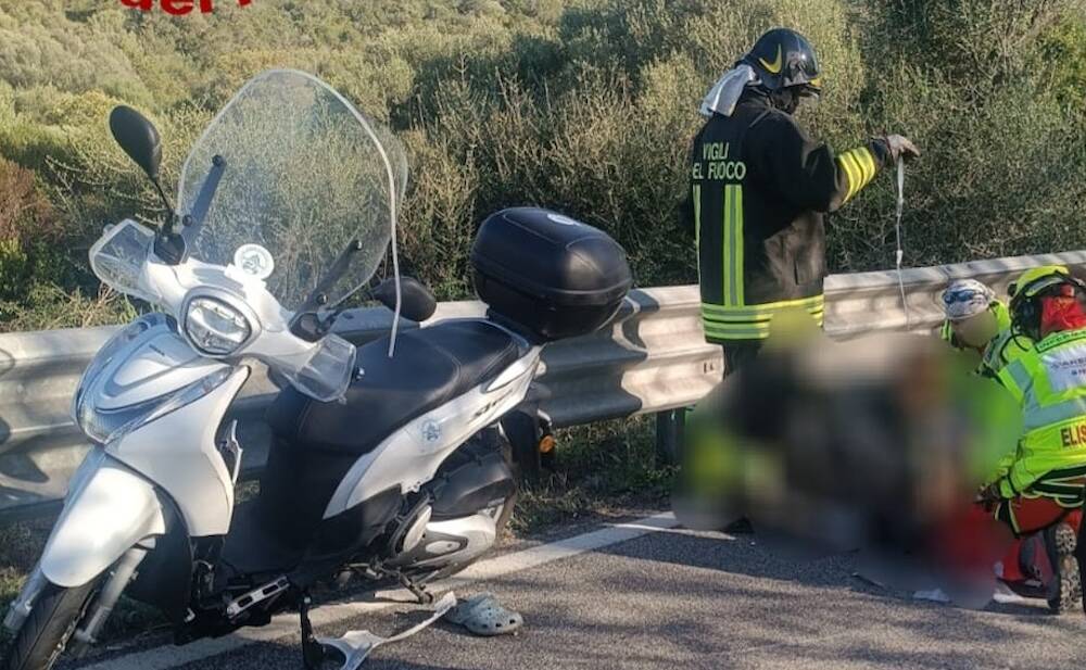 Palau incidente stradale scooter