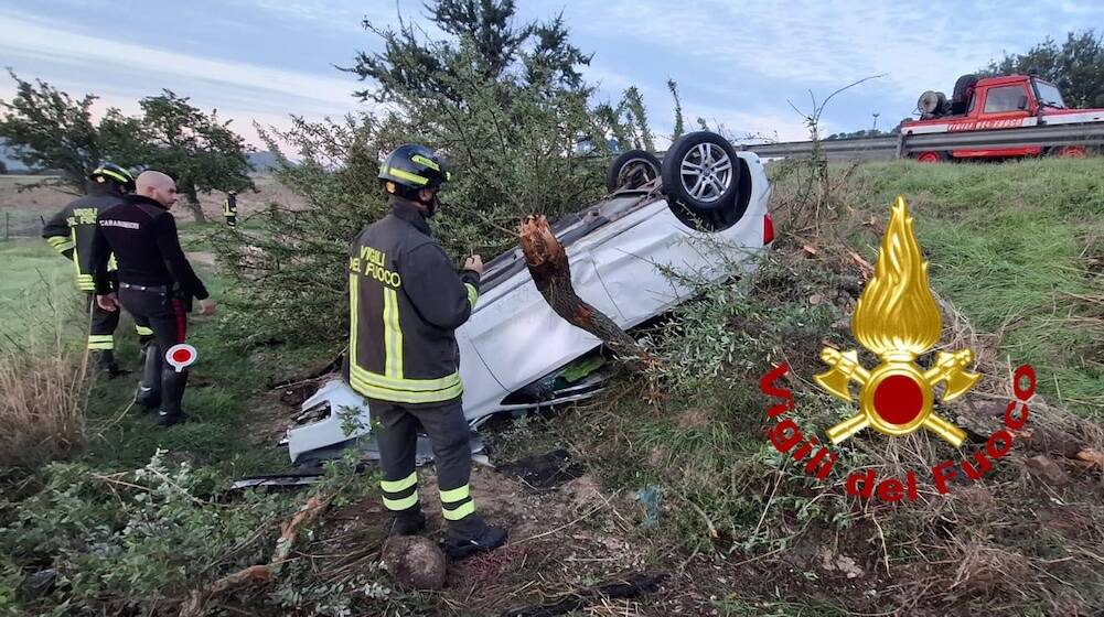 bono bultei incidente stradale vigili del fuoco