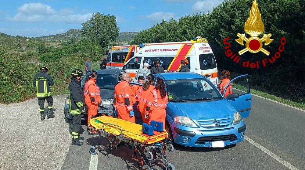 Incidente tre auto Scala Mala Alghero