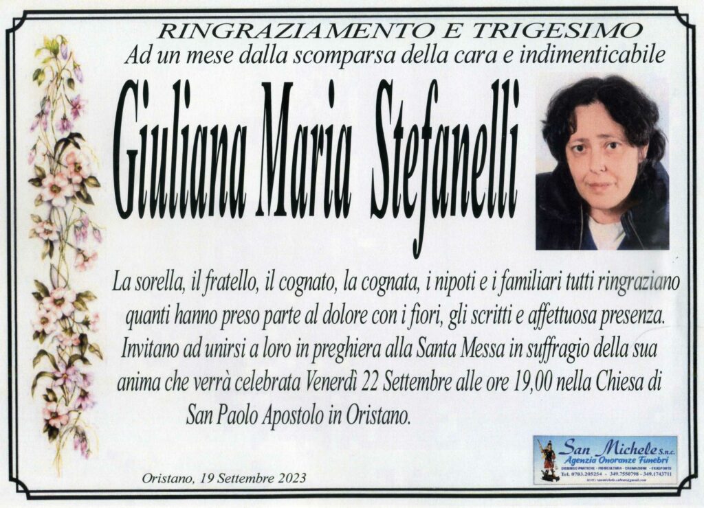 GIULIANA MARIA STEFANELLI