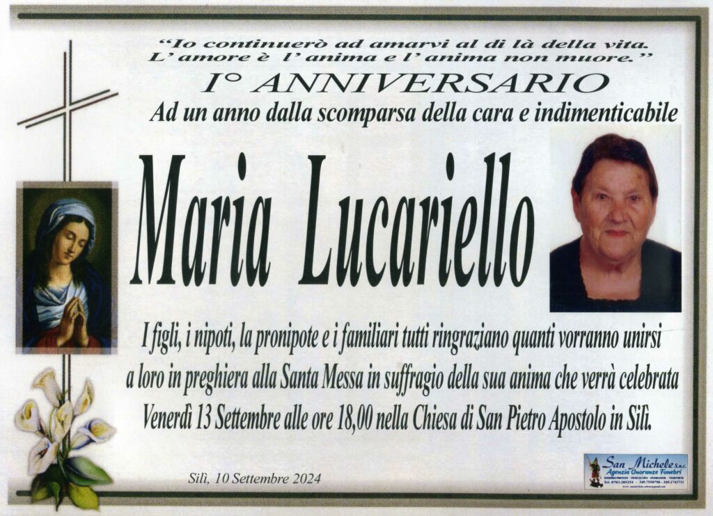 MARIA LUCARIELLO