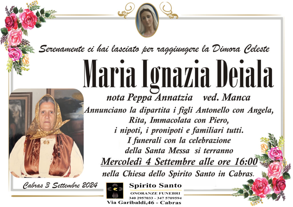 MARIA IGNAZIA  DEIALA